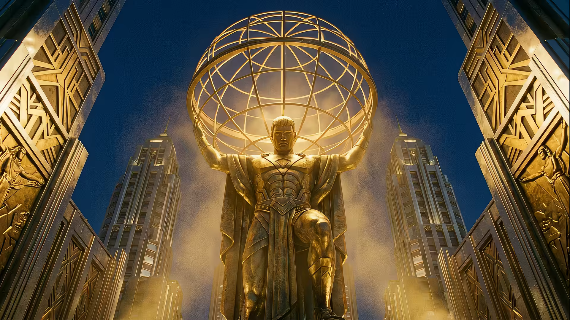 Art Deco Atlas 4K Gif Wallpaper
