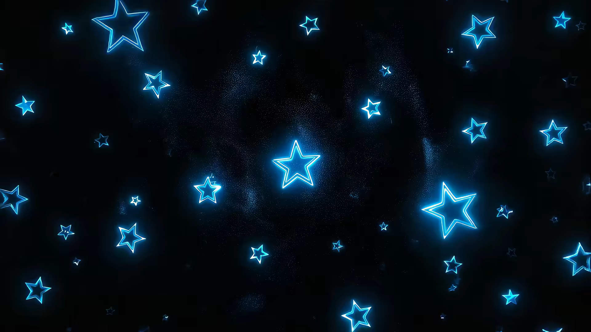 Blue Neon Star 4K Gif Wallpaper