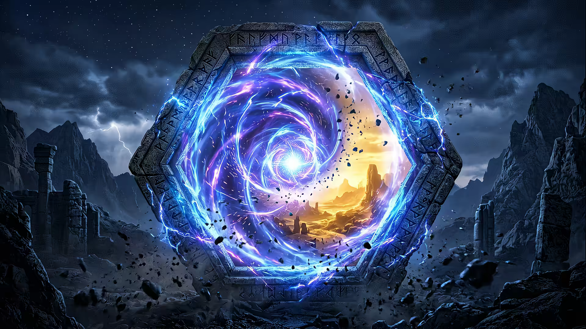 Depth Portal Energy 4K Gif Wallpaper