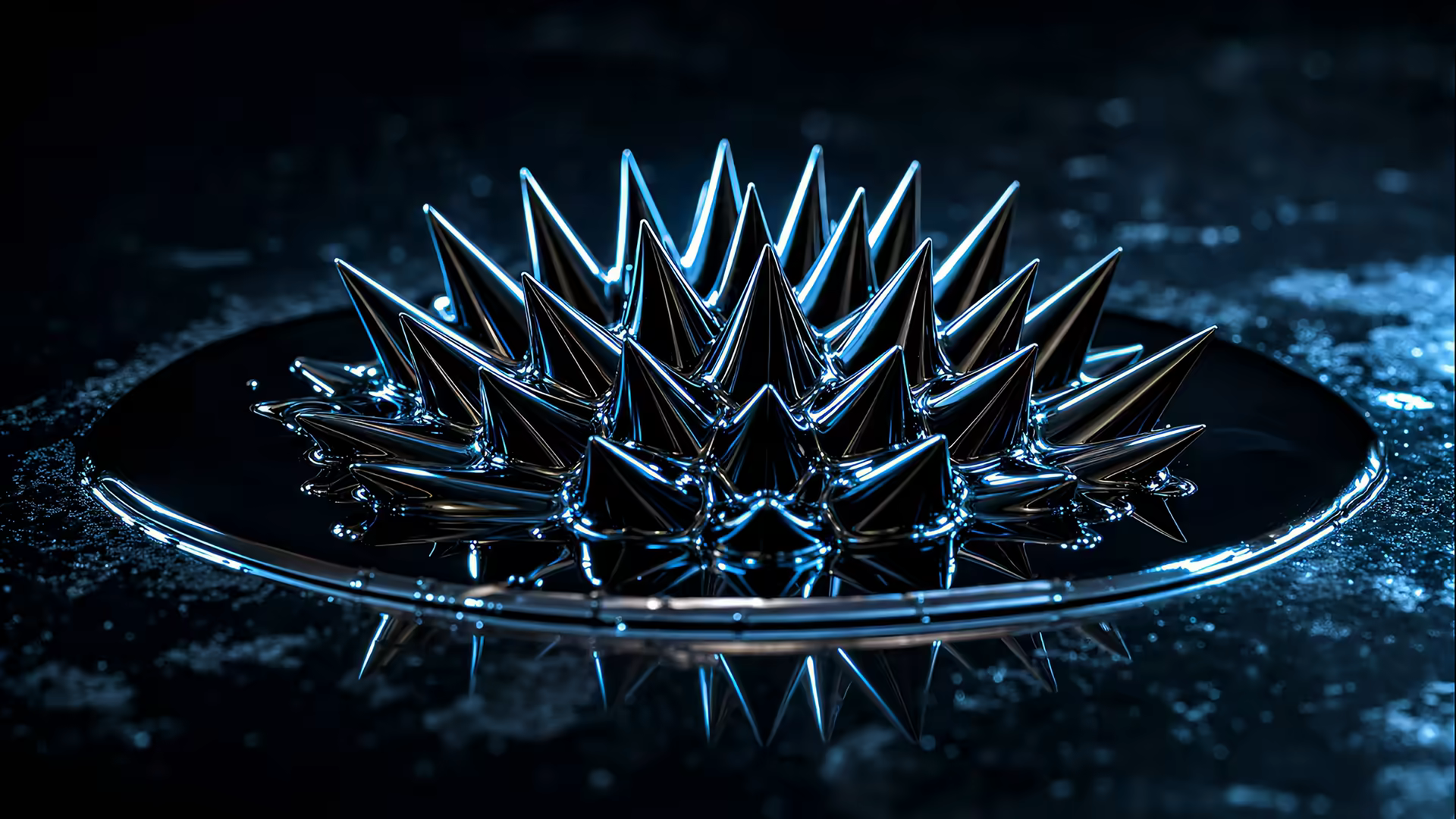 Ferrofluid Spikes 4K Gif Wallpaper