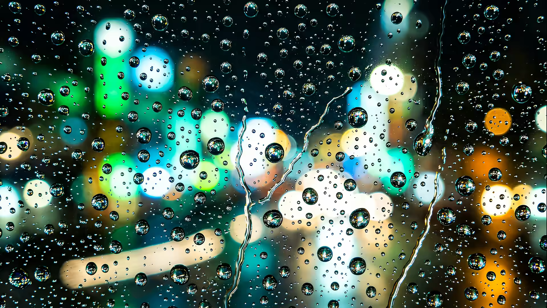 Frutiger Aero Raindrop Glass 4K Gif Wallpaper