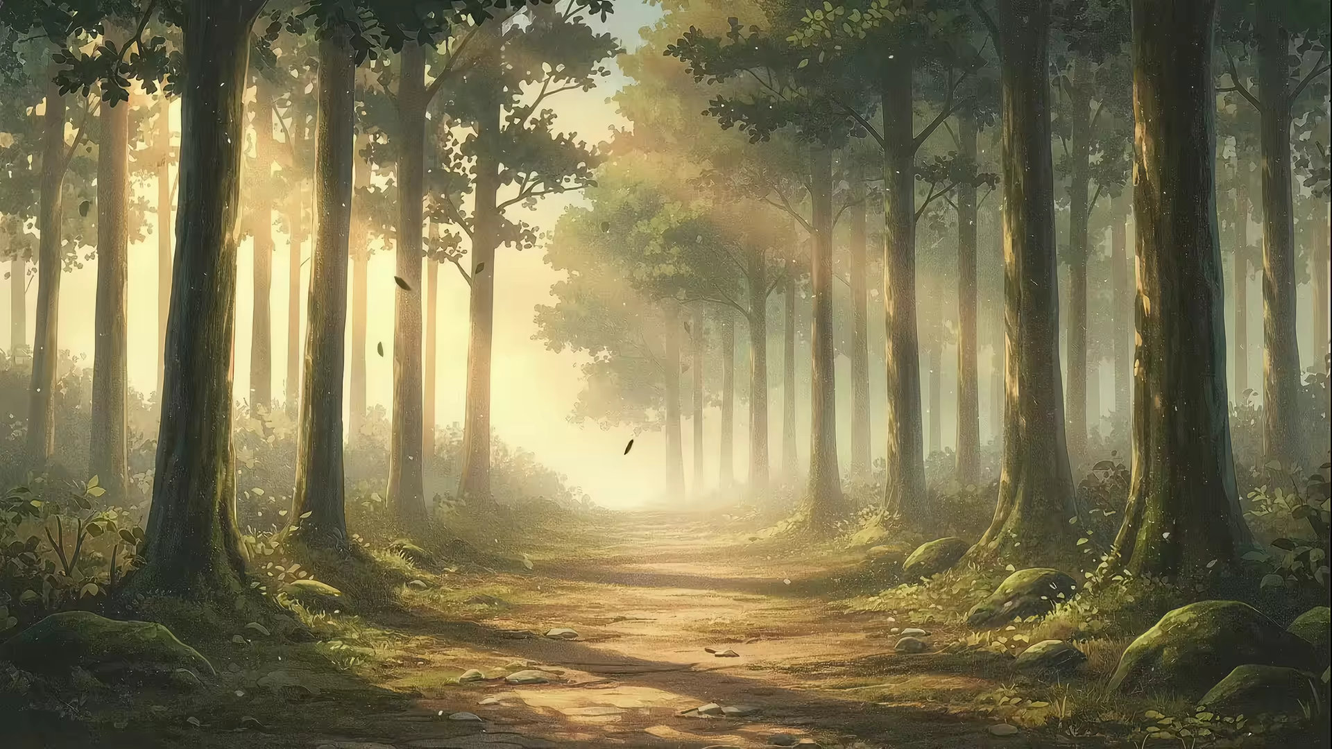 Lofi Forest Path 4K Gif Wallpaper