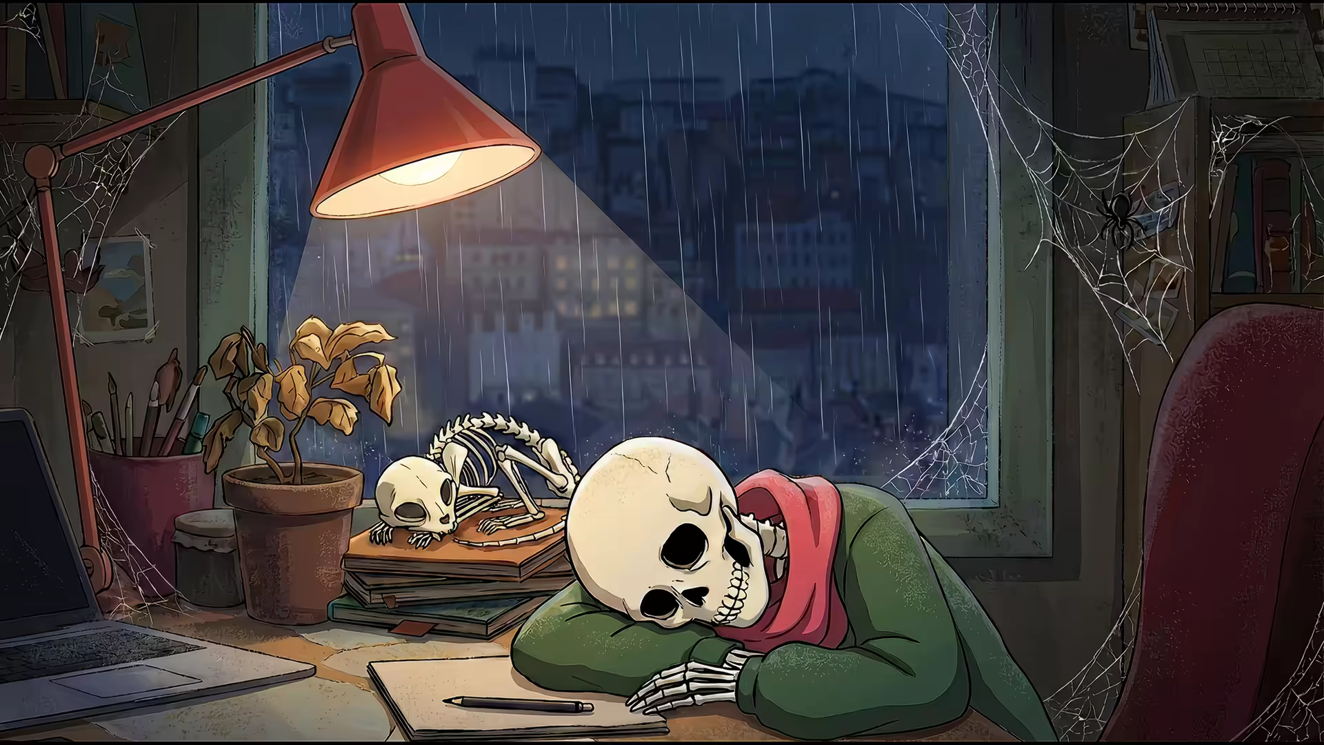 Lofi Girl Dead 4K Gif Wallpaper