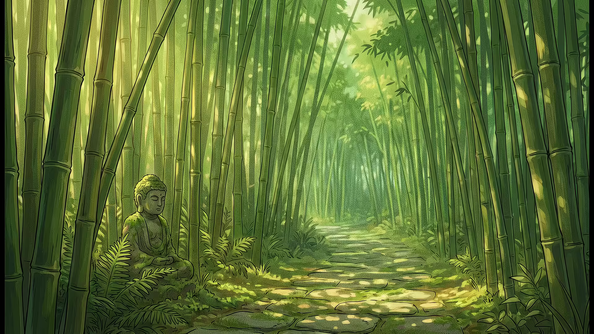 Bamboo Grove Lofi 4K Gif Wallpaper