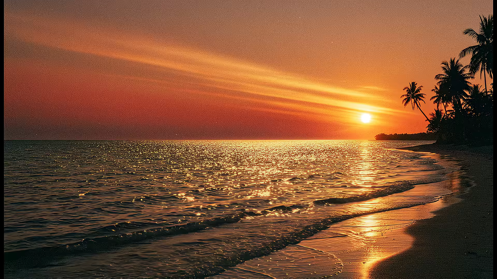 Beach Sunset 4K Gif Wallpaper