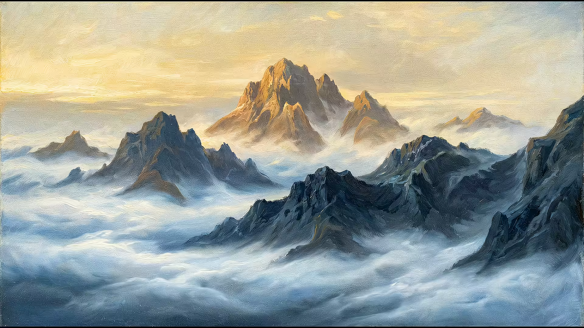 Misty Mountain Romantic 4K Gif Wallpaper