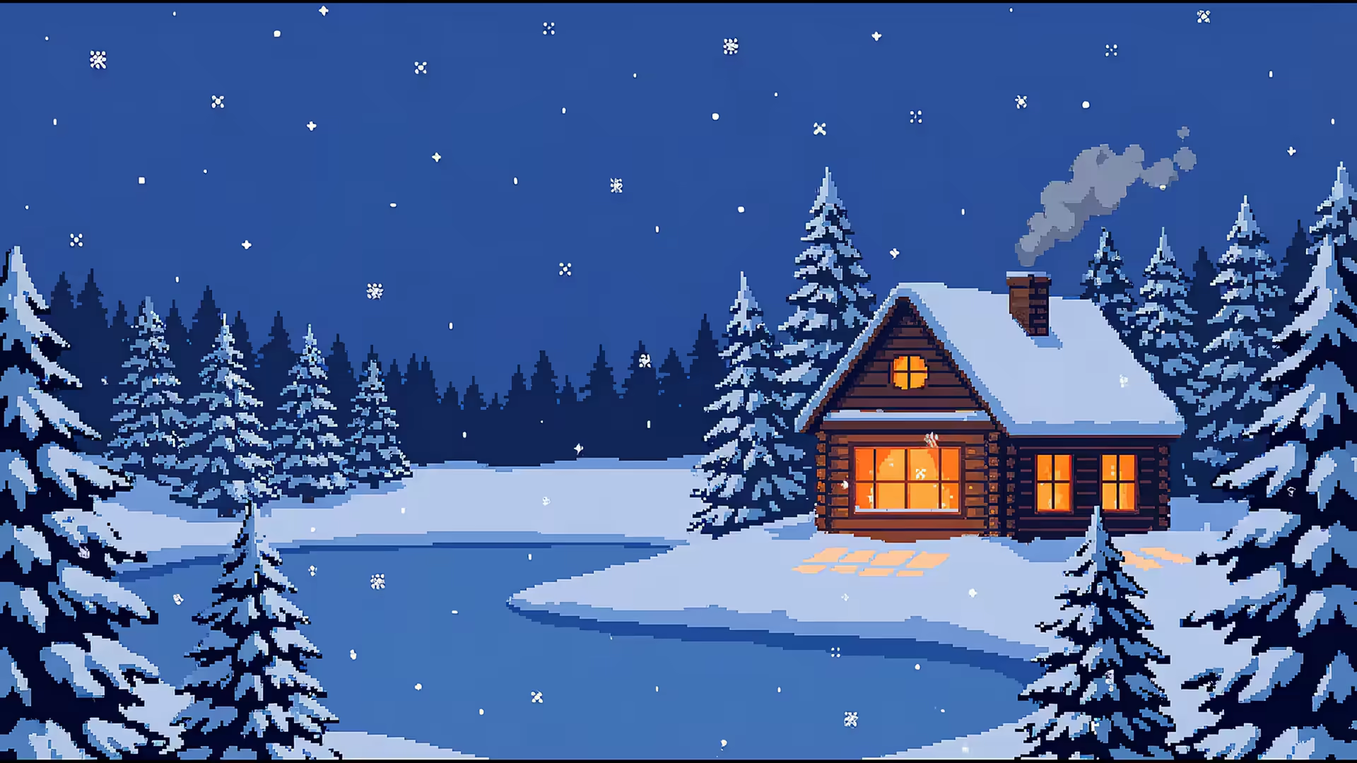 Snow Pixel 4K Gif Wallpaper