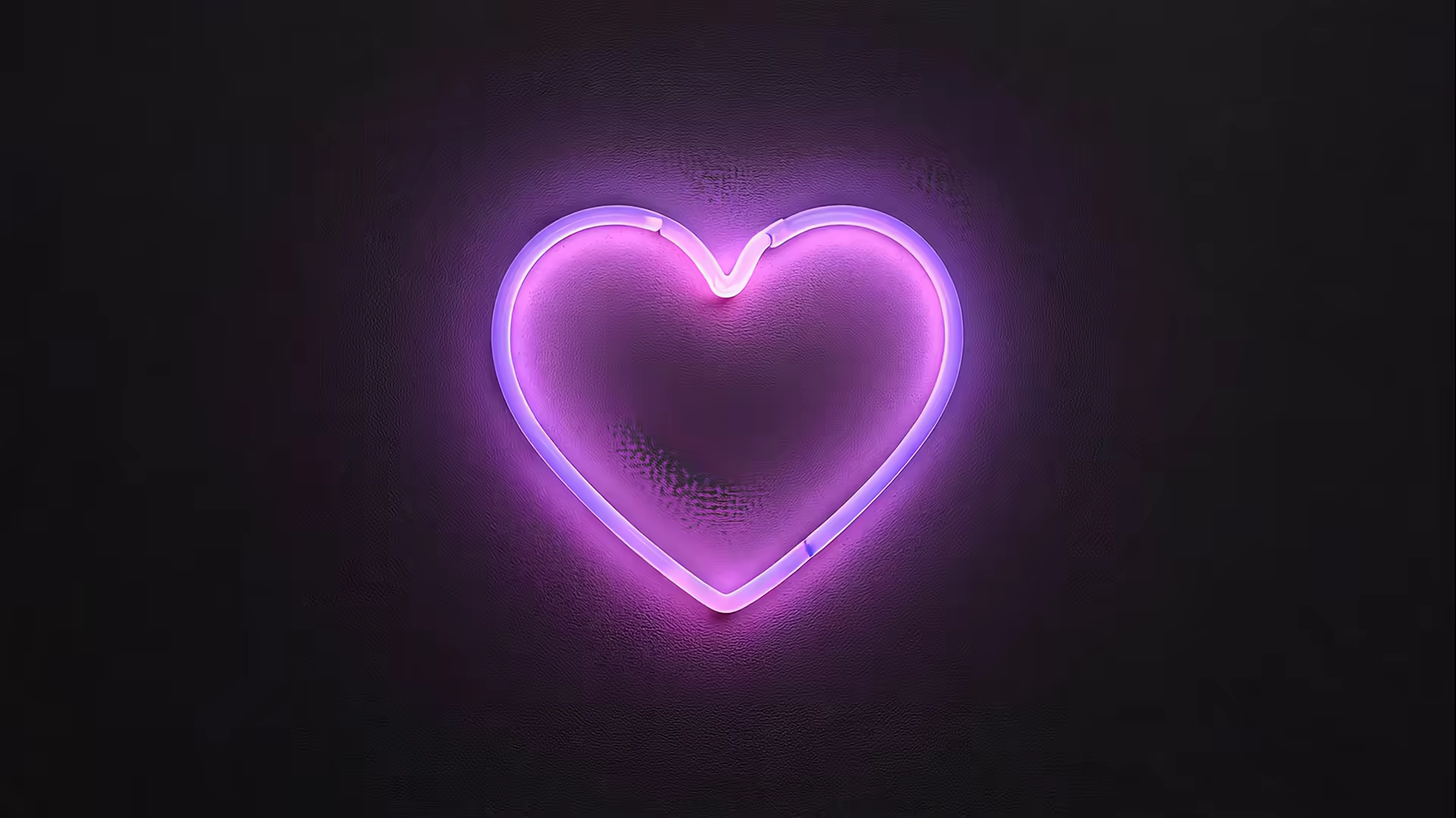 Neon Purple Heart Aesthetic 4K Gif Wallpaper
