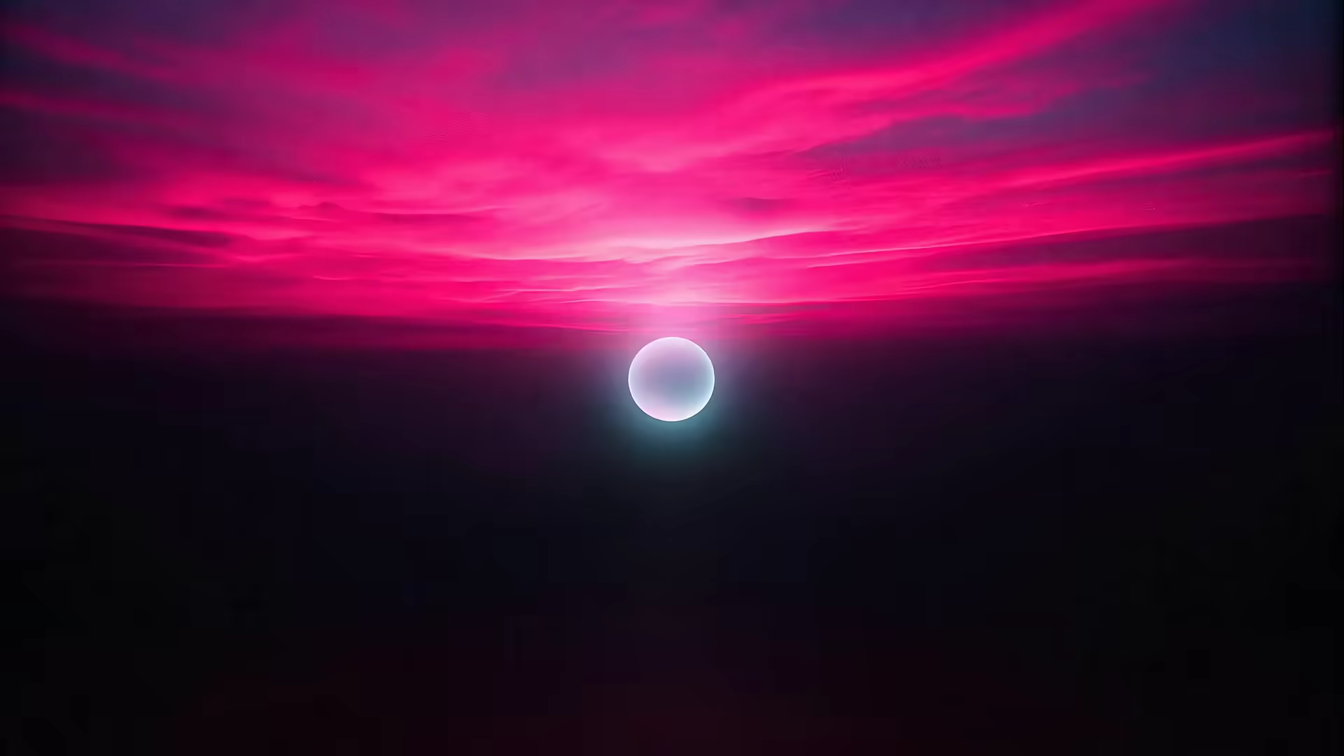 Pink Neon Sky 4K Gif Wallpaper