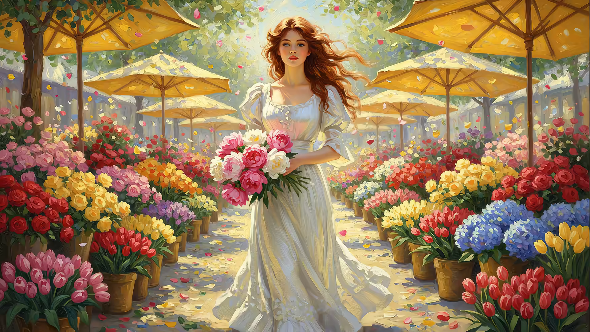 Sorolla Spring Market 4K Gif Wallpaper