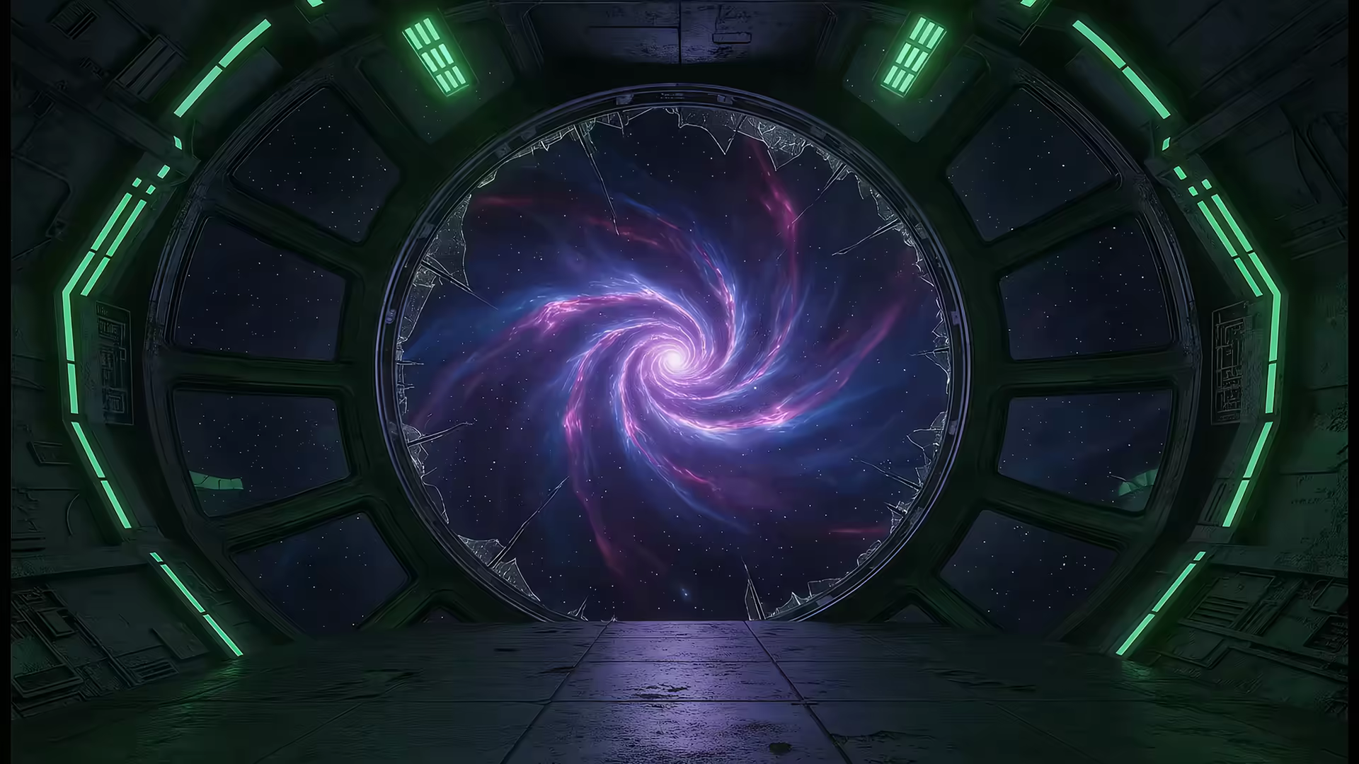 Space Liminal Corridor 4K Gif Wallpaper