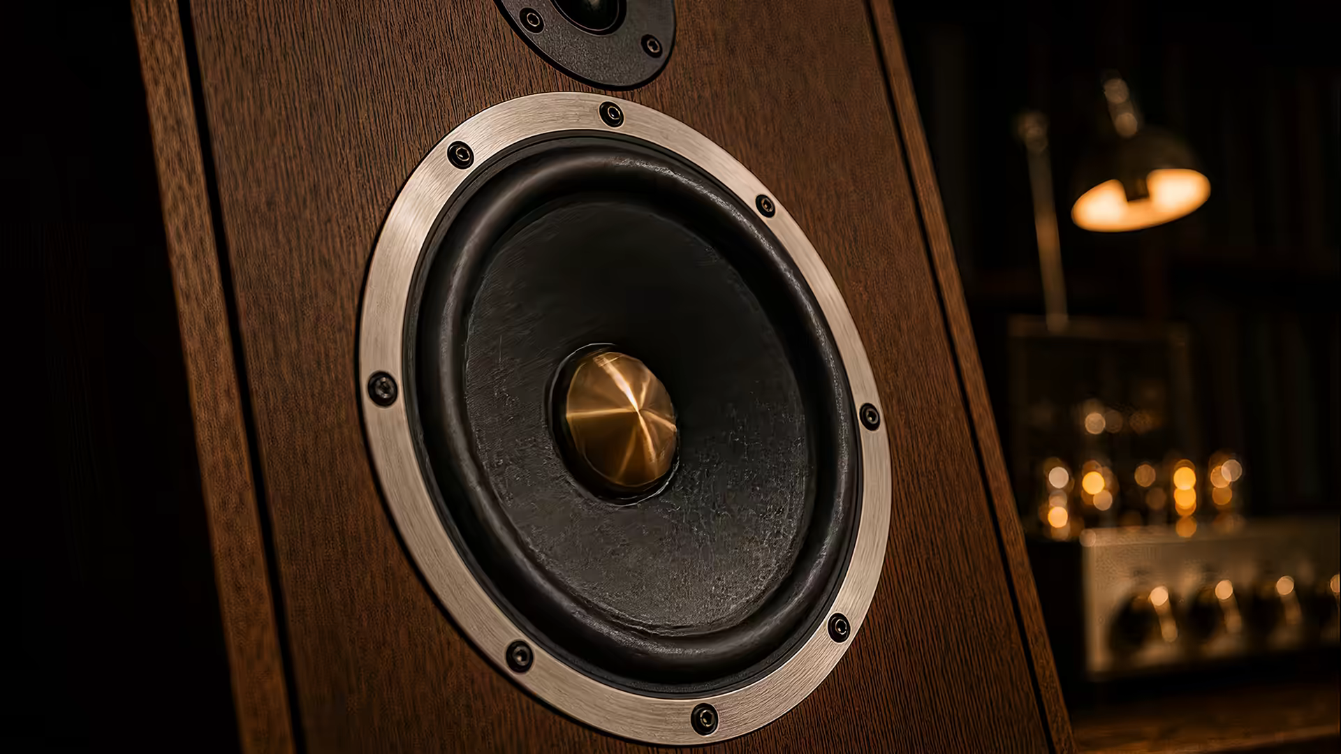 Vintage Hi-Fi Speaker 4K Gif Wallpaper