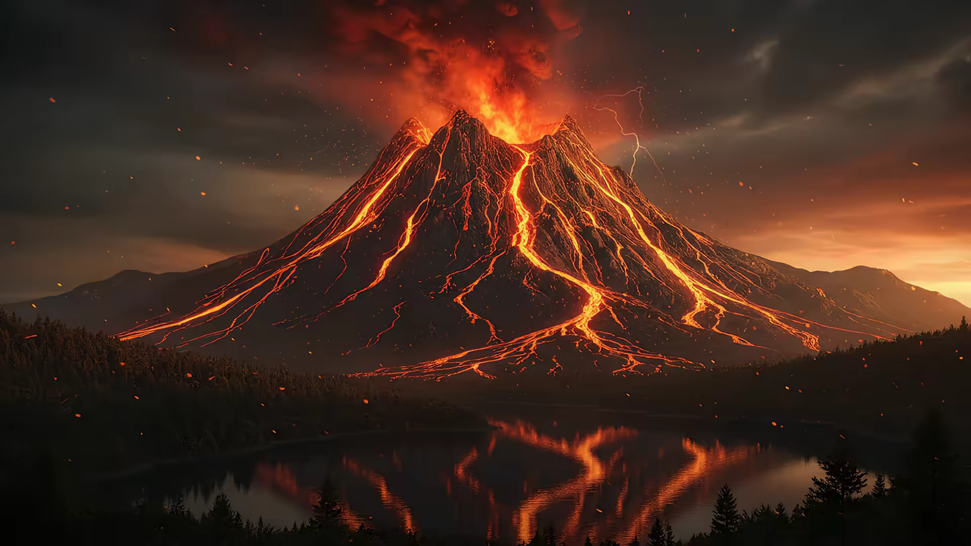 Volcano 4K Gif Wallpaper