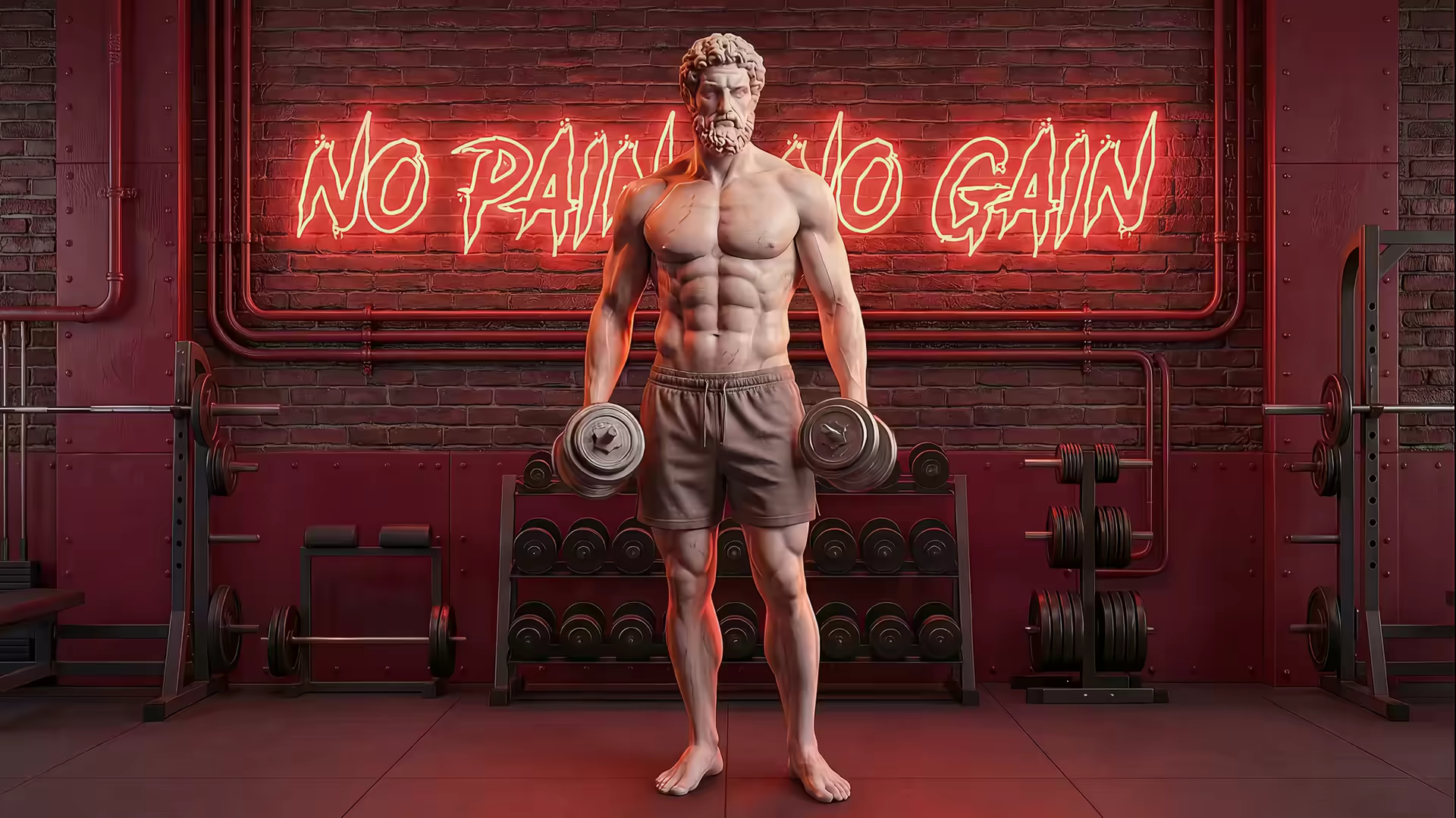 Greek God Lateral Raises Workout 4K Gif Wallpaper