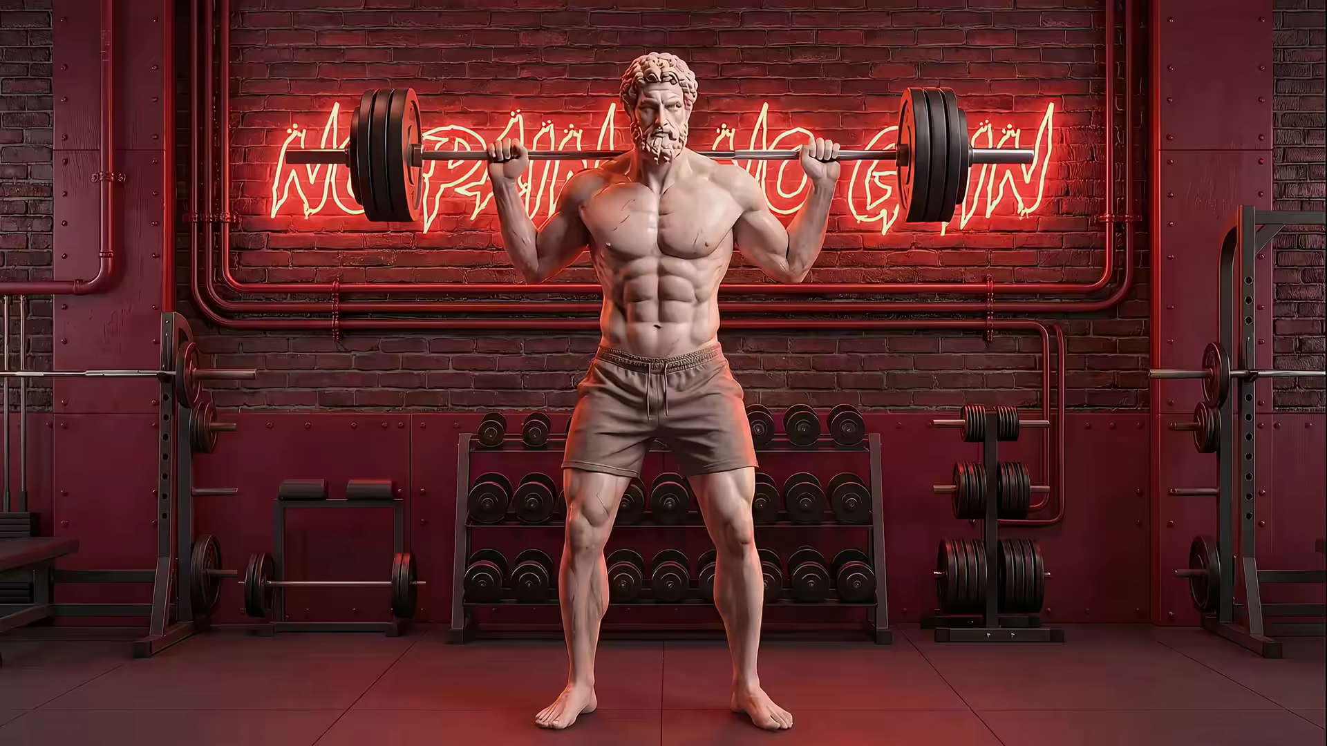 Greek God Squats Workout 4K Gif Wallpaper